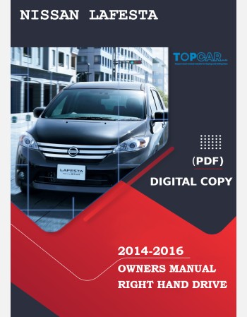 nissan lafesta highway star 2014 2015 2016 owners manual in english